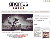 Tablet Screenshot of anantescultural.net